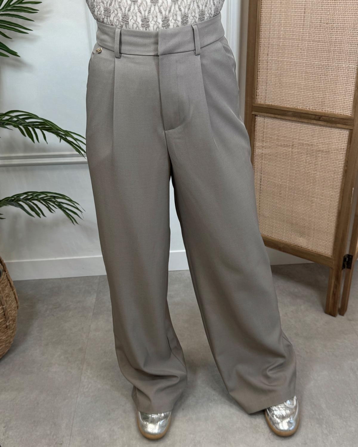 Ambika Pantalon Gris - Light Taupe