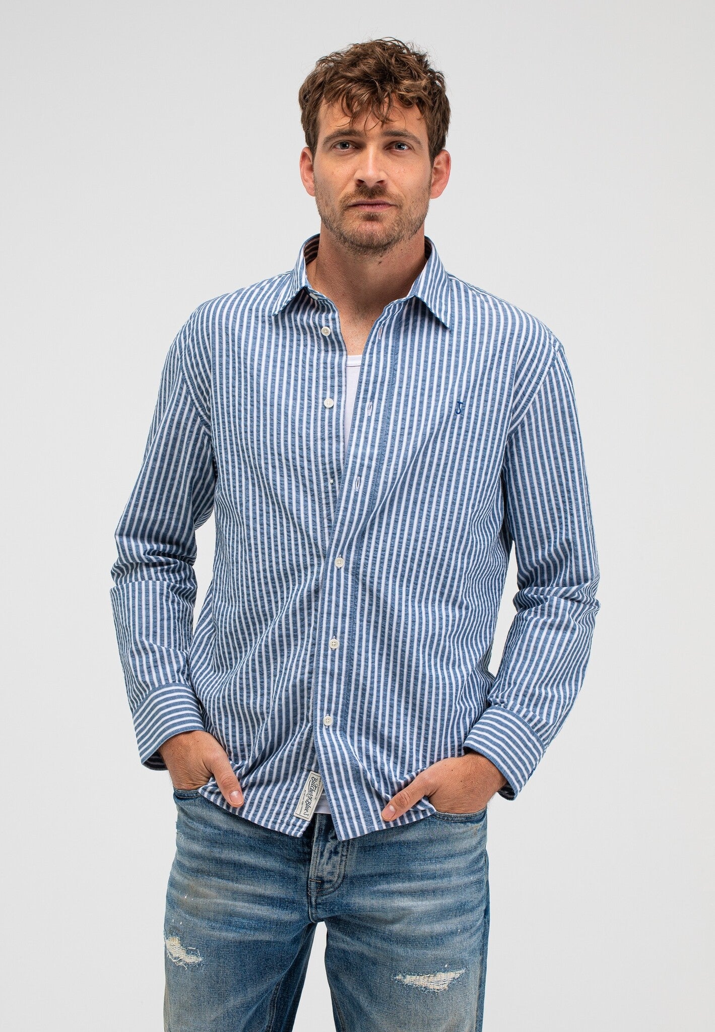 Butcher Of Blue Blouse M2614009 - 890 Alaska Blue