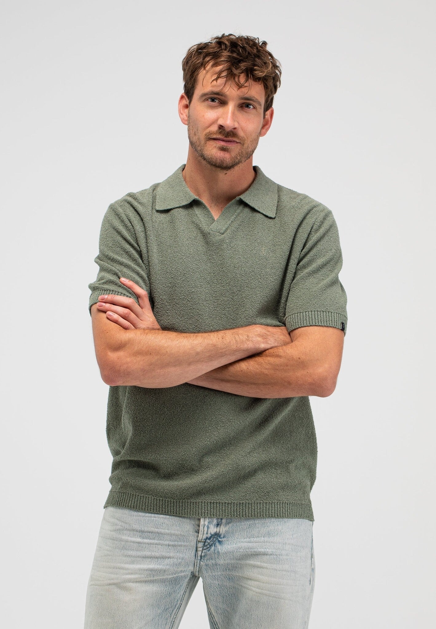 Butcher Of Blue Polo Boucle M2616003 - 792 Jade Green