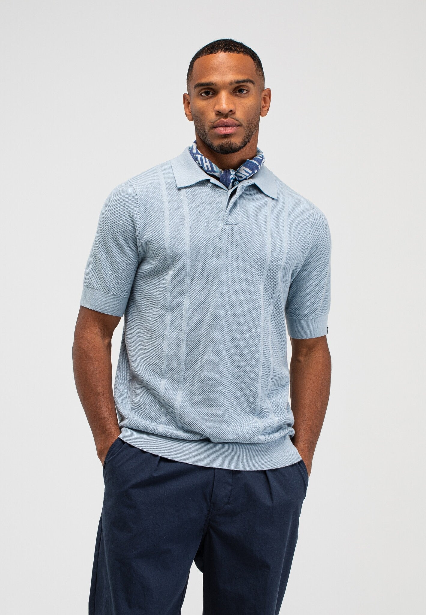 Butcher Of Blue Polo M2616001 - 856 Shark Blue