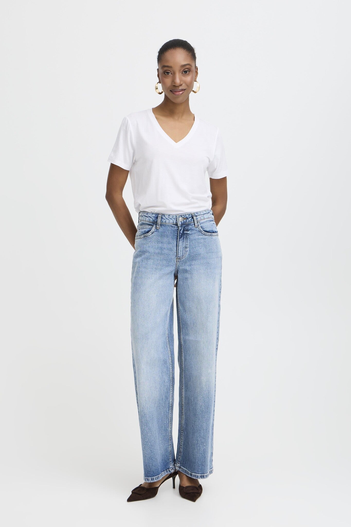 B.young Broek BYKYJLA 20816178 - 200461 Mid Blue Denim