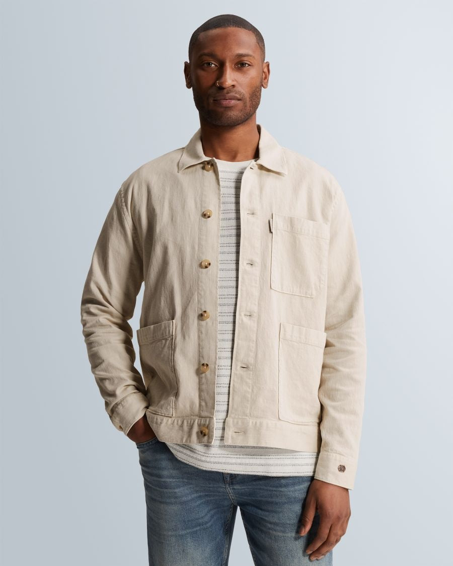 Cast Iron Overshirt CSI2604256 - 7014 Silver Birch