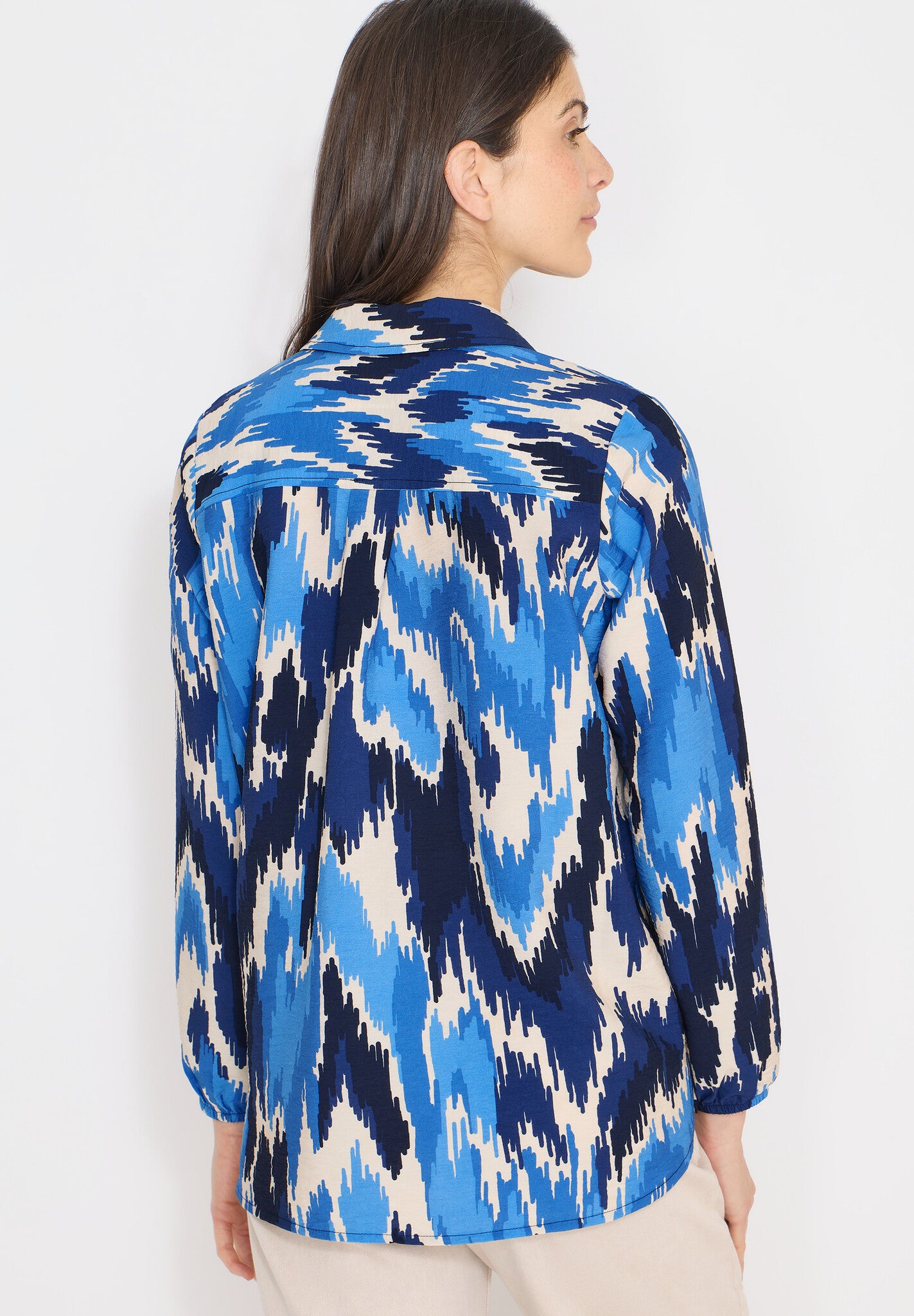 Cecil Blouse Splitneck 346358 - 37410 Cloud Blue