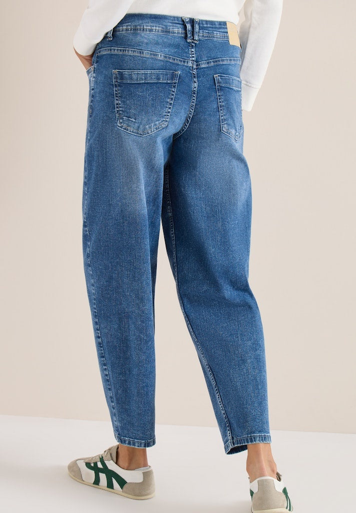 Cecil Jeans Scarlett Barrel 380666 - 10283 Mid Blue Wash