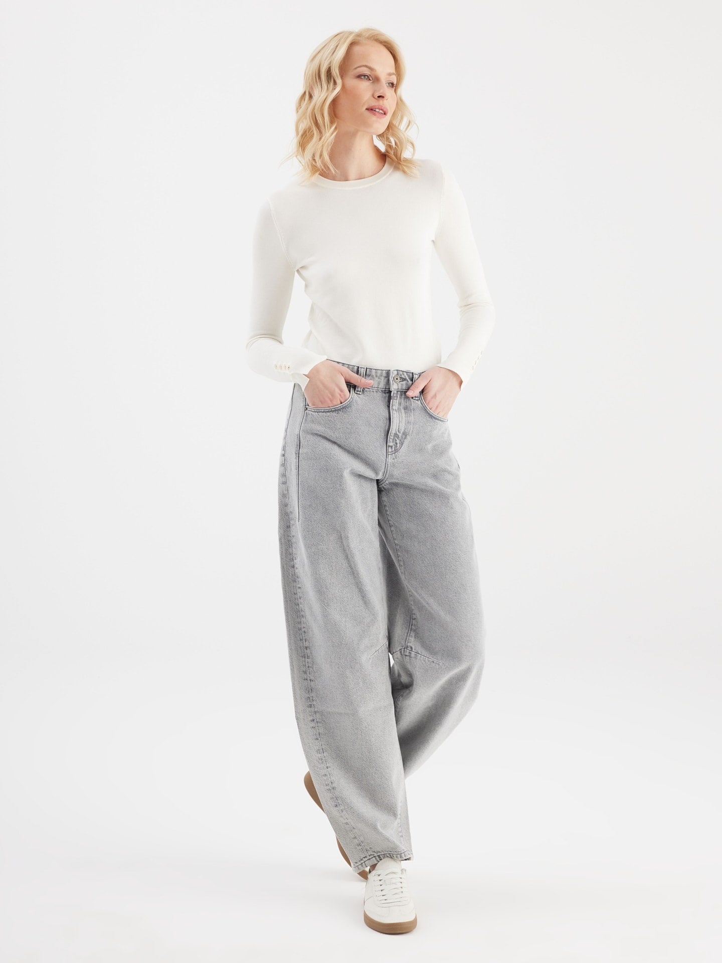 Cup of Joe Barrel Jeans Clara - Marble Grey