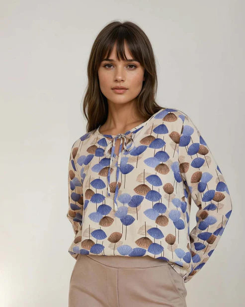 FOS Top blouson Lexi 7665 - 420 Jeans