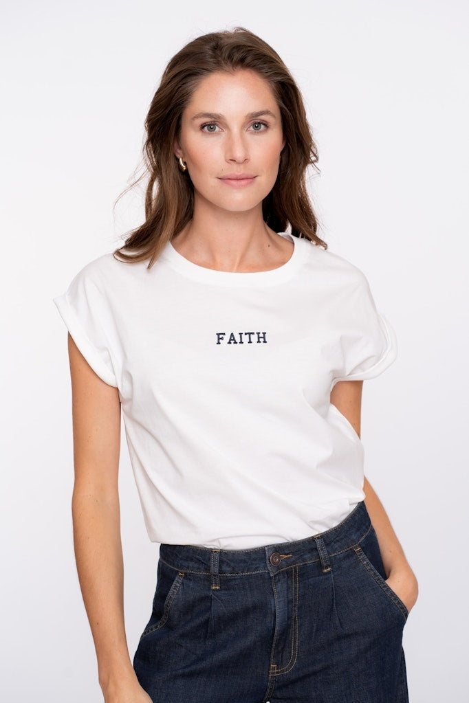 Geisha T-shirt 52607-41 - 10 Off-White/Sil