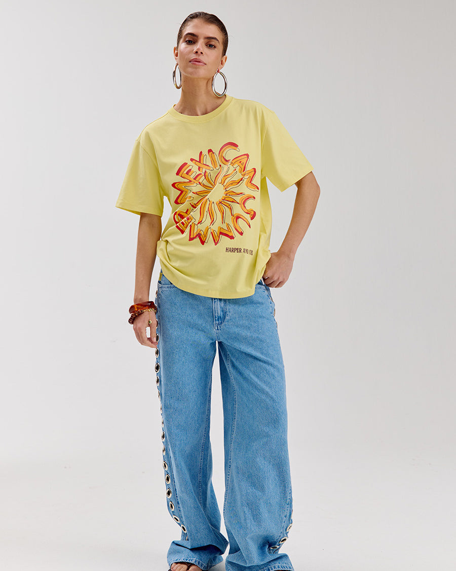 Harper And Yve Wide Leg Jeans MAYRAEYE HS6D103 - 421 Mid Blue