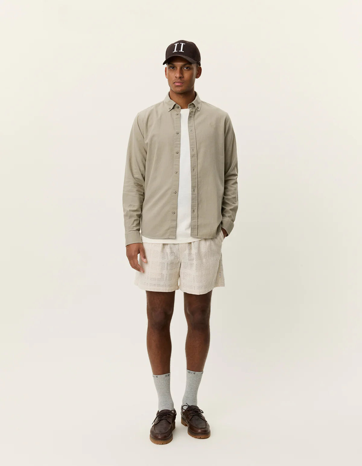 Les Deux Linnen Overshirt Konrad 1001295 - 880 LAUREL OAK SAND