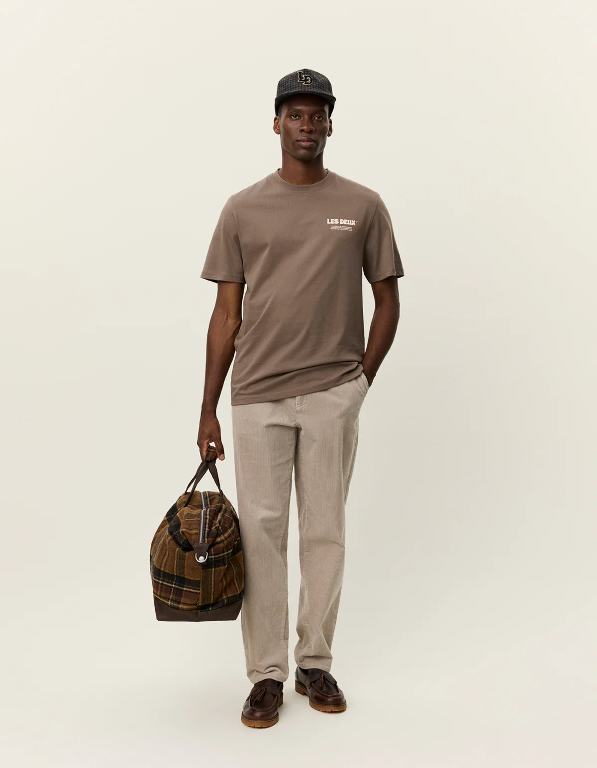 Les Deux T-Shirt Ben Dynamic 1001002 - Mountain Grey Brown
