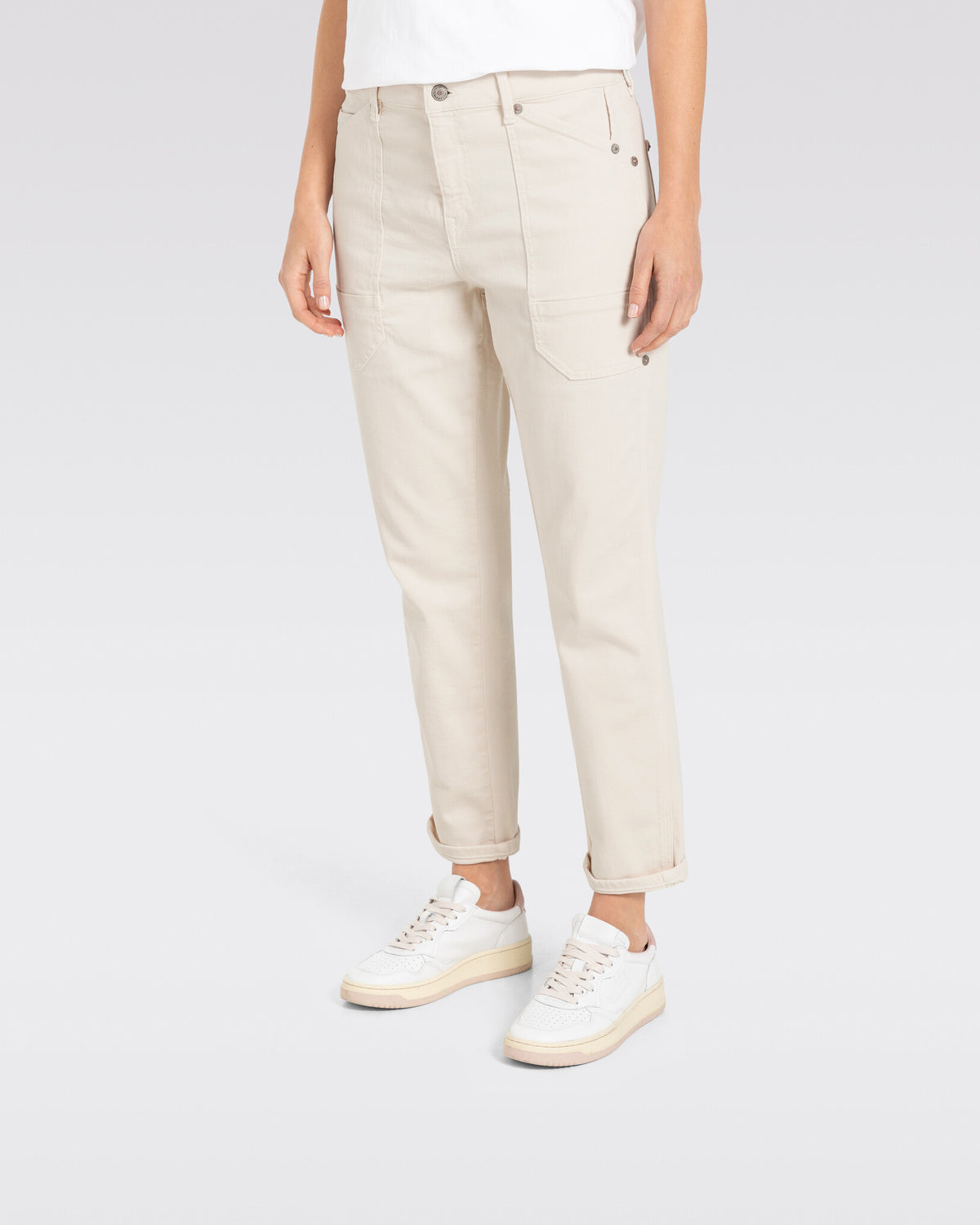 Mac Jeans Straight Leg Jeans Lowa 2803-00-0333L - 014R Antique White