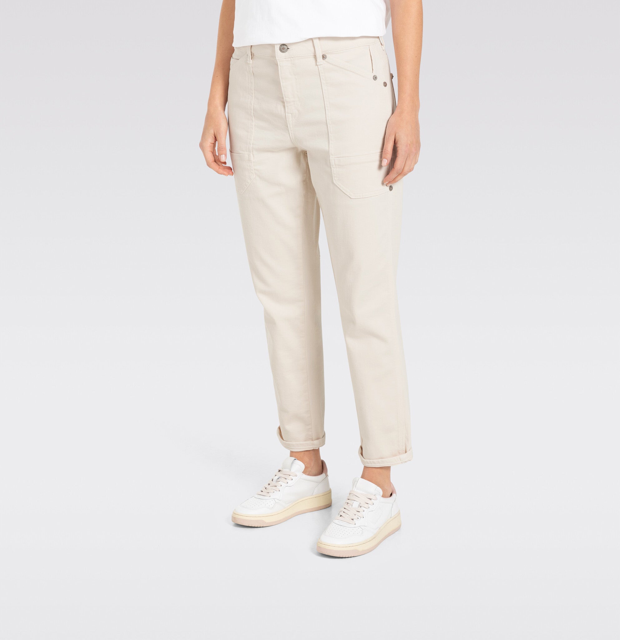 Mac Jeans Straight Leg Jeans Lowa 2803-00-0333L - 014R Antique White
