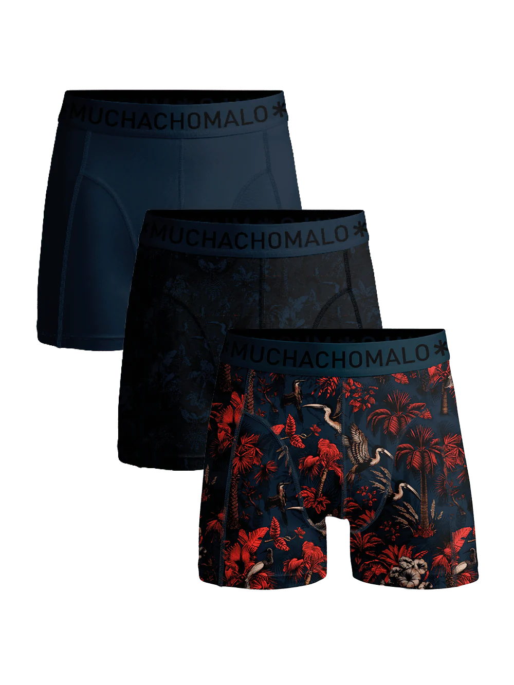 Muchachomalo Boxershorts PALMBIRDS1010-01 - Print/Print/Blue