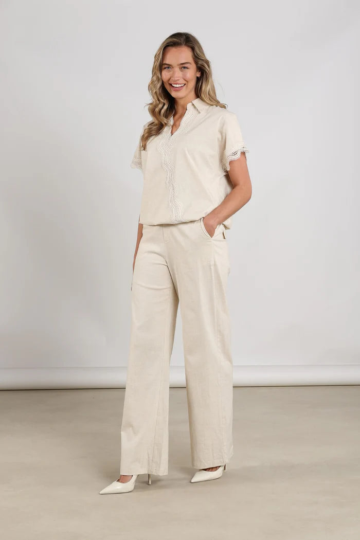 Nukus Linnen Broek Eline NKS09080 - 9 Sand