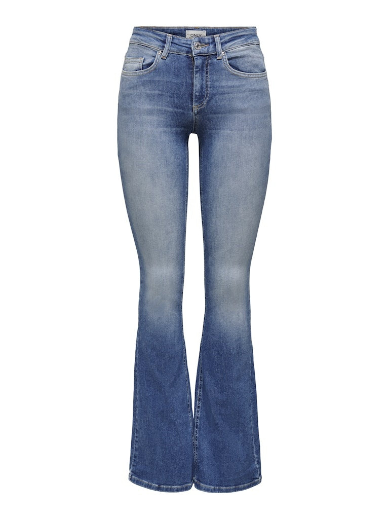 Only Flared Jeans ONLBLUSH 15223514 - Medium Blue Denim