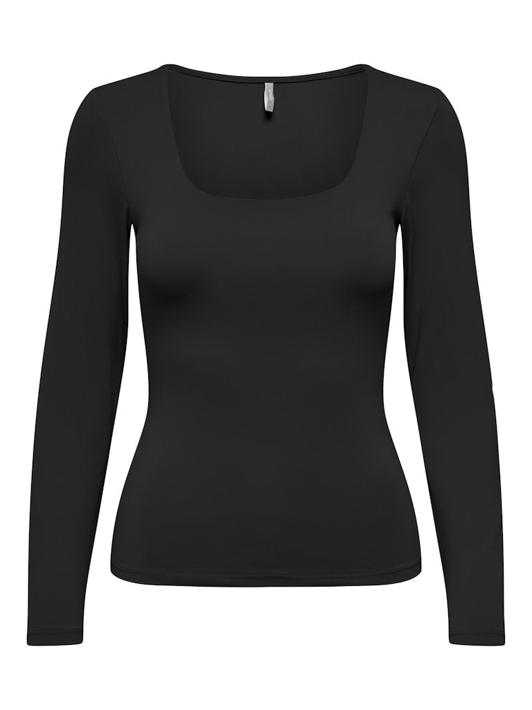 Only T-shirt Long Sleeve ONLEA 15302647 - Black