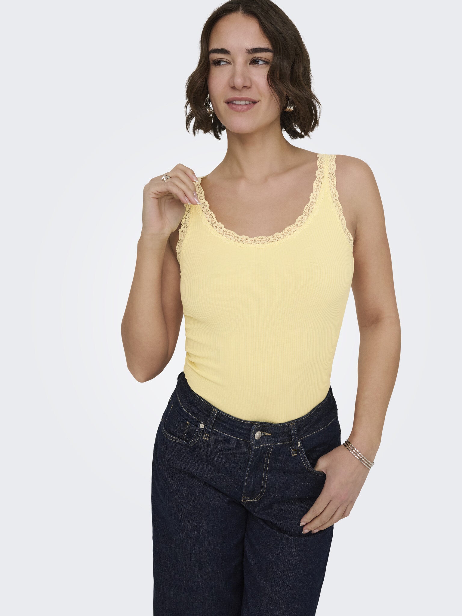 Only Tank Top Tank Top ONLSARA 15345994 - Double Cream