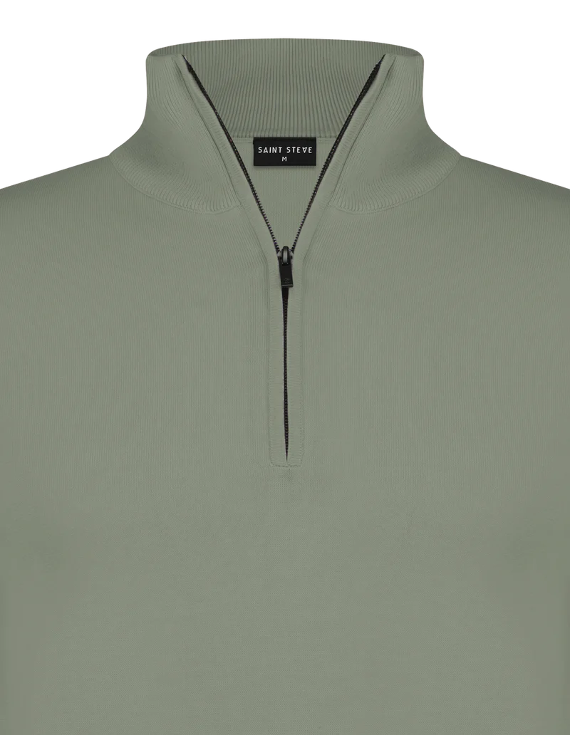 SAINT STEVE Half-Zip Trui 210160 - 60021 Leaf Green
