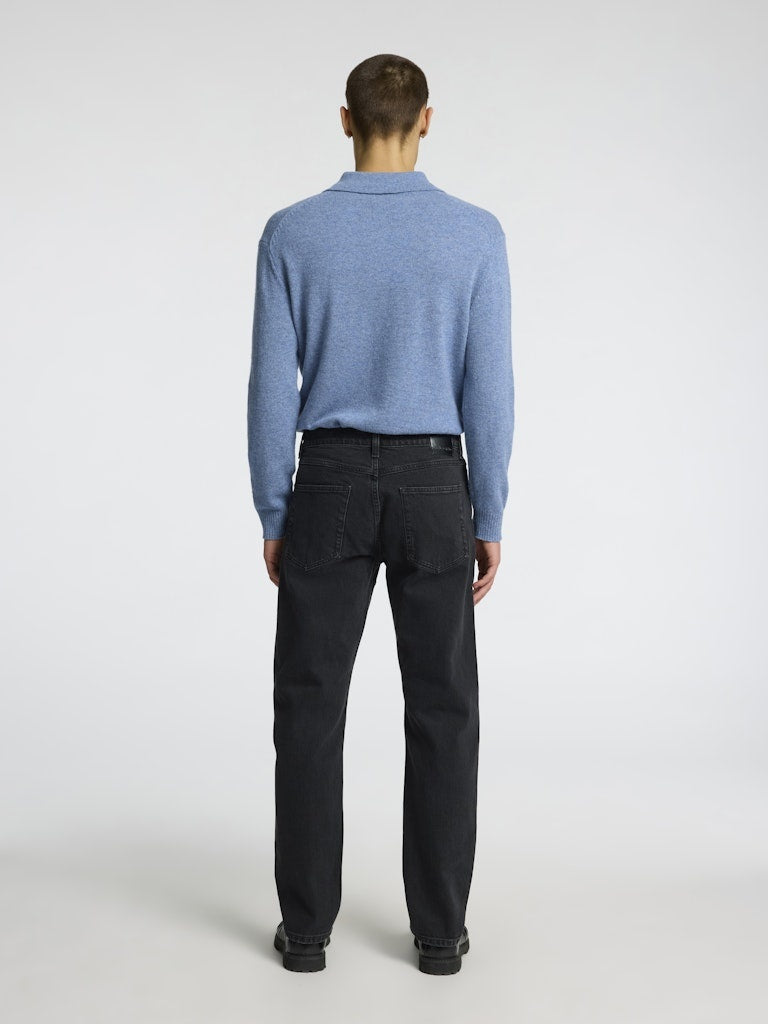selected Broek Regular Fit BEN KORI 16098196 - Black Denim