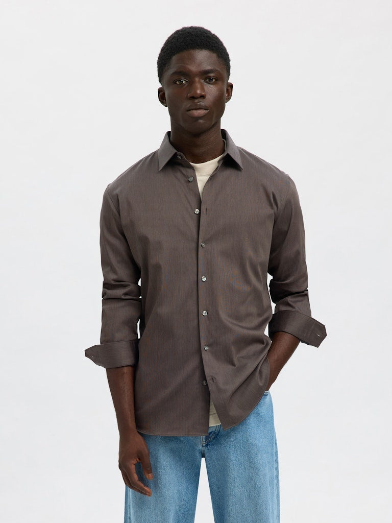 Selected Overhemd SLHSLIM-PERFORMANCE 16092939 - Morel Twist