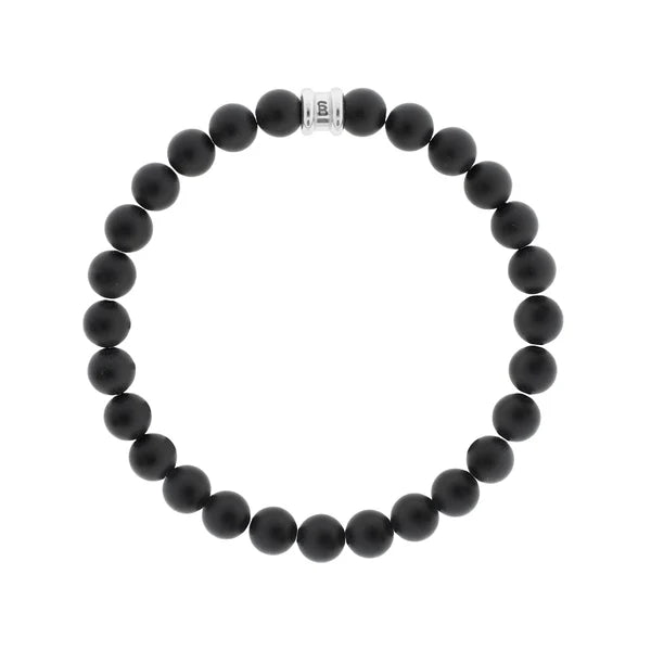 Steel & Barnett Armband Kralen SBB/023 - Matt Black