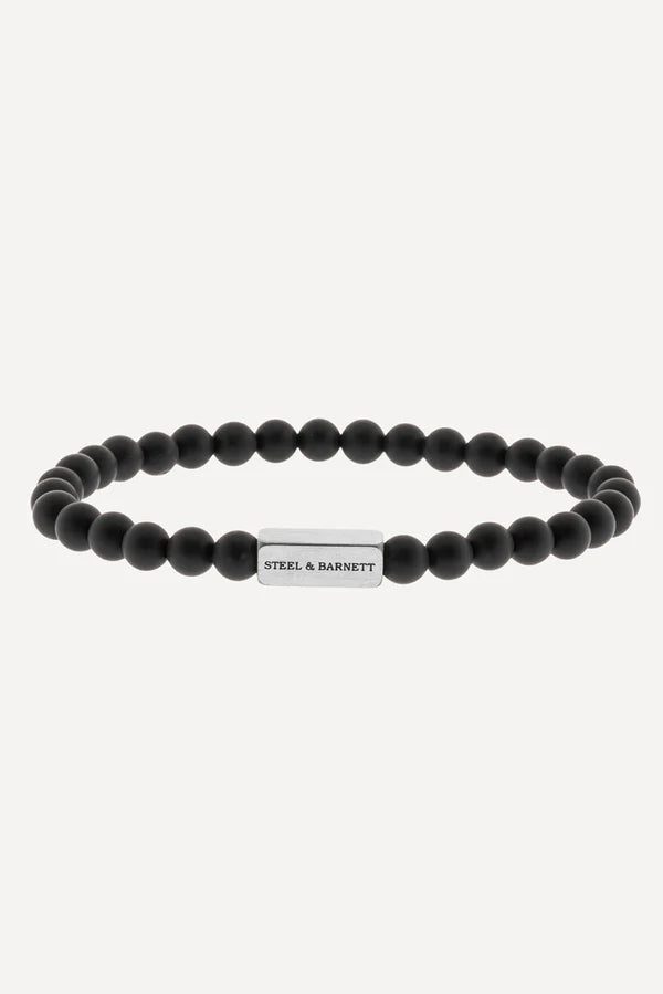 Steel & Barnett Armband Kralen Sbnn/001 - Matt Black