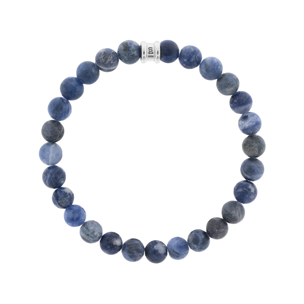 Steel & Barnett Armband Stenen SBB/008 - Matt Navy