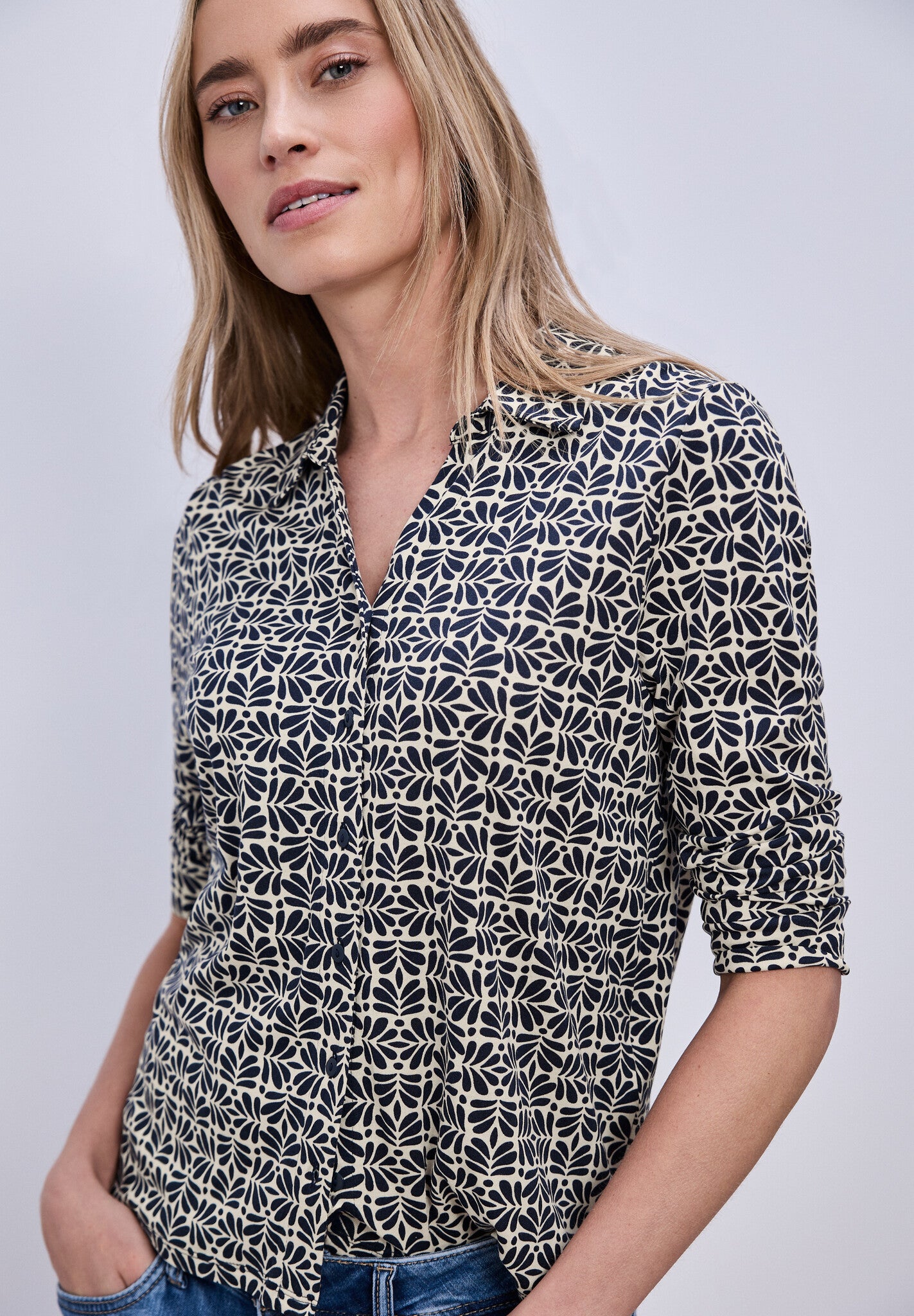 Street One Blouse A324803 - 27502 Shadowed Navy