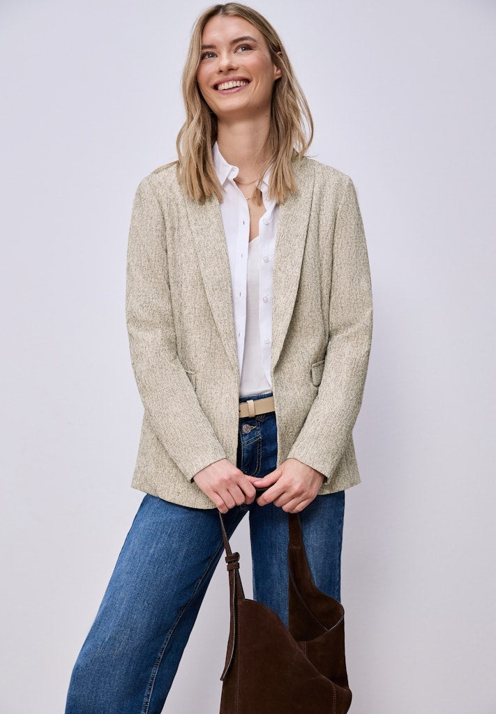 Street One Lange Blazer 212995 - 25437 Smooth Sand Beige