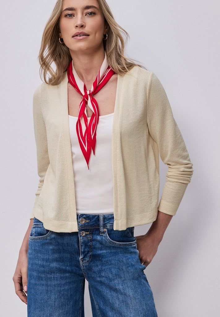 Street One Openvallend vest 324788 - 17499 Smoke Beige