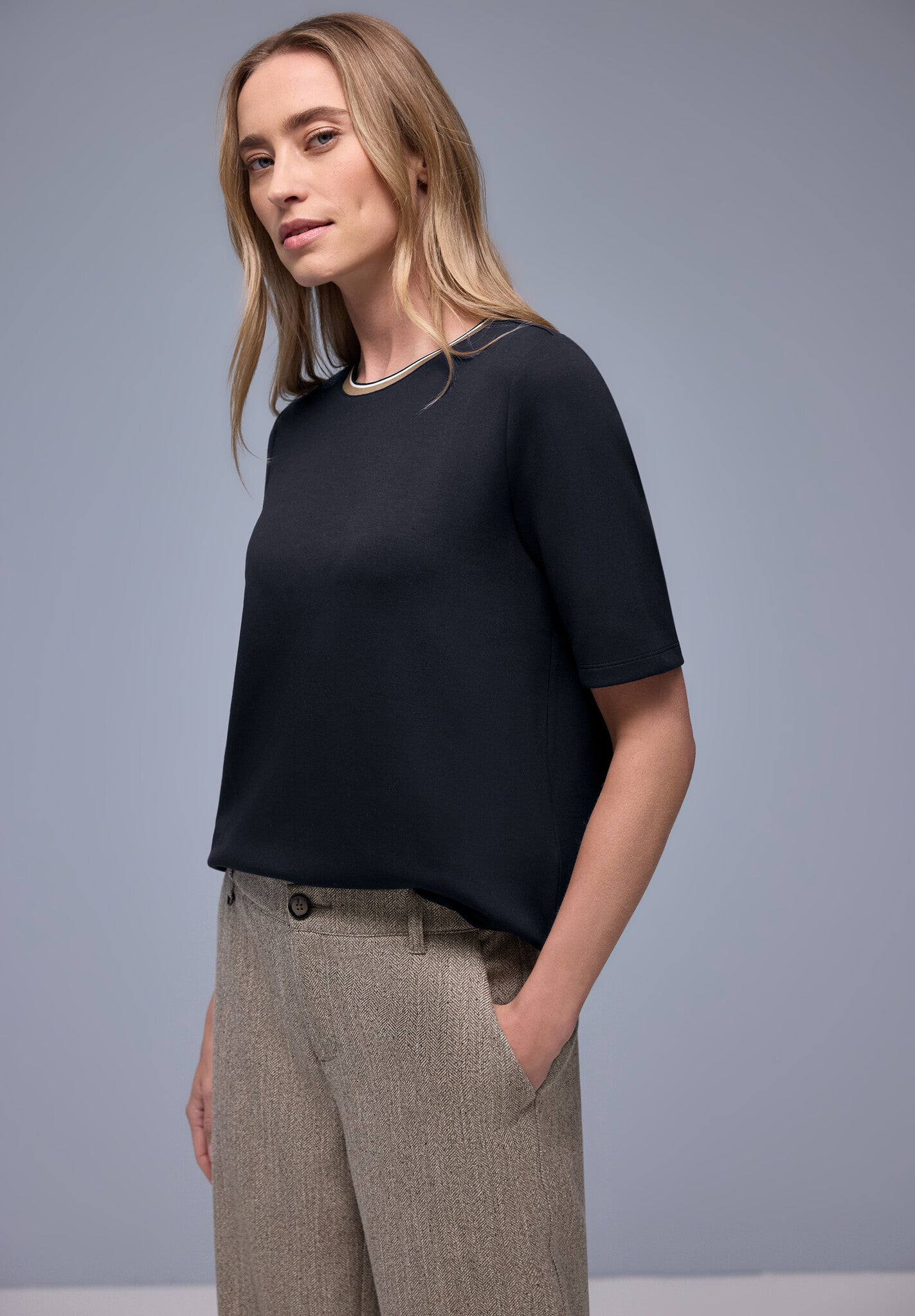 Street One T-Shirt A324621 - 17502 Shadowed Navy