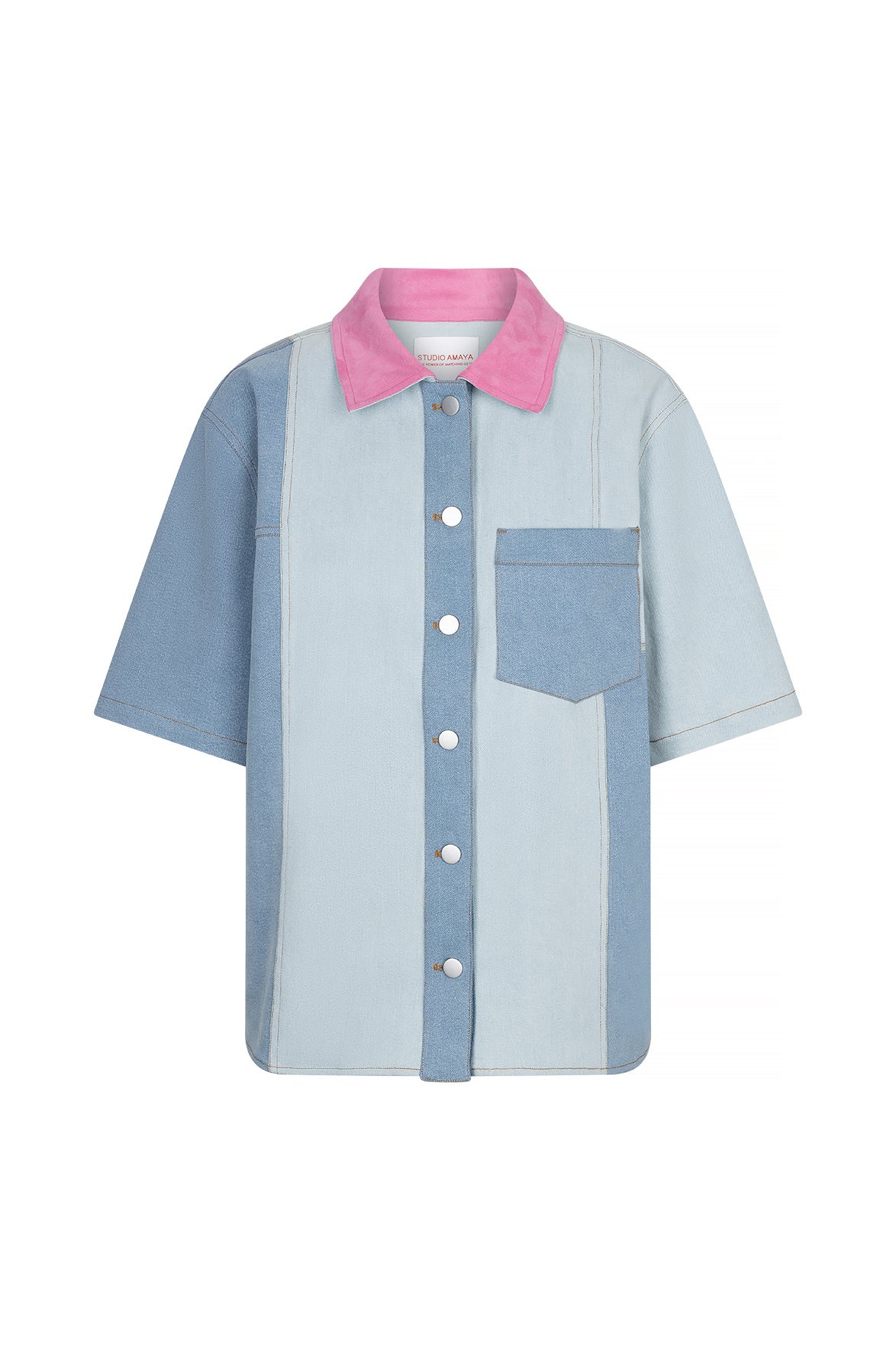 Studio Amaya Denim Blouse Indy 261-ST19 - 400 Blue