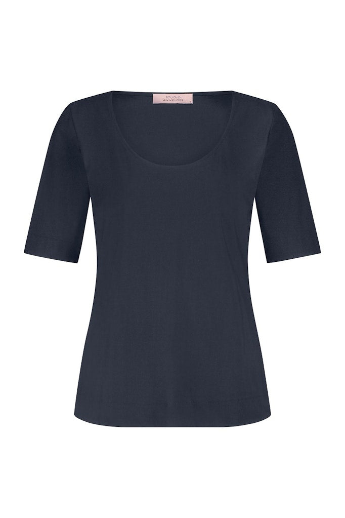 Studio Anneloes T-shirt Sascha 91537 - 6900 Dark Blue