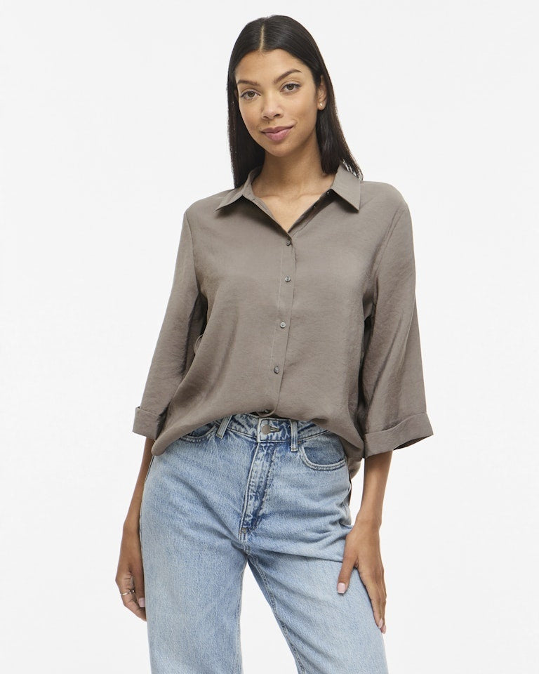 Vila Blouse VIHULA 14111779 - Falcon