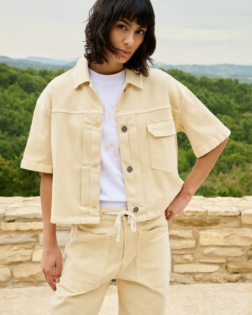 Yaya Oversized Denim Jas 01-511052-604 - 99071 Warm Beige