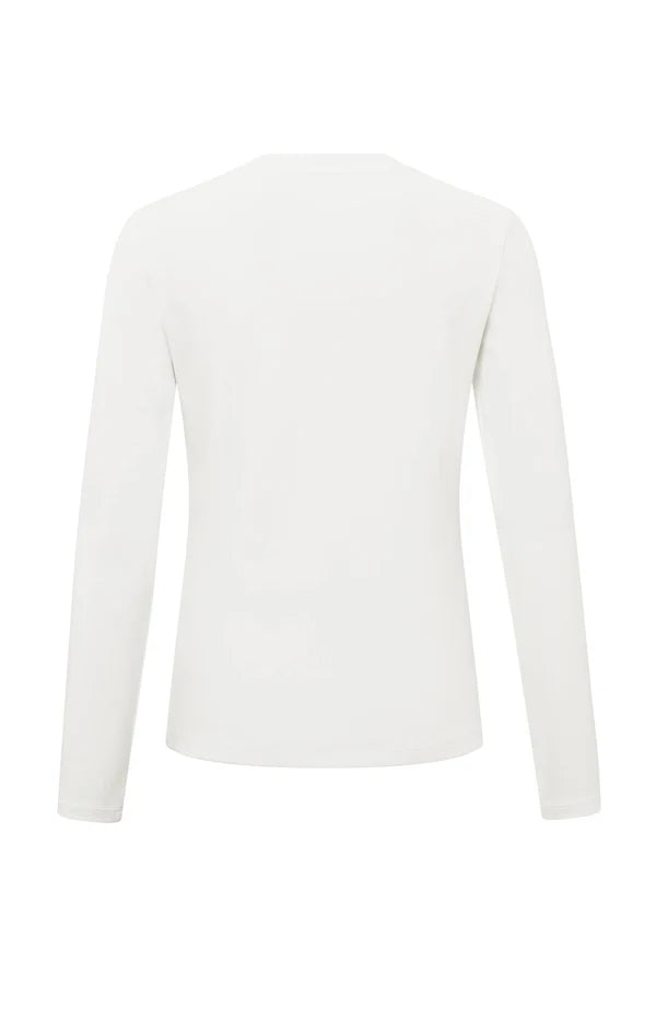 YAYA T-shirt Lange Mouwen 01-719040-510 - 10602 Off White