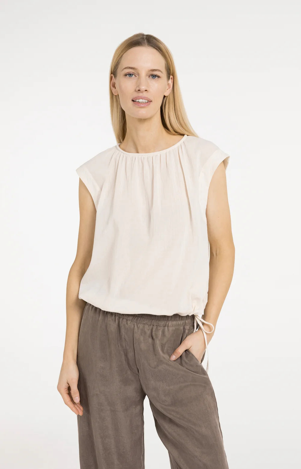 Yaya Top 01-701370-605 - 99067 Cloud Creme White