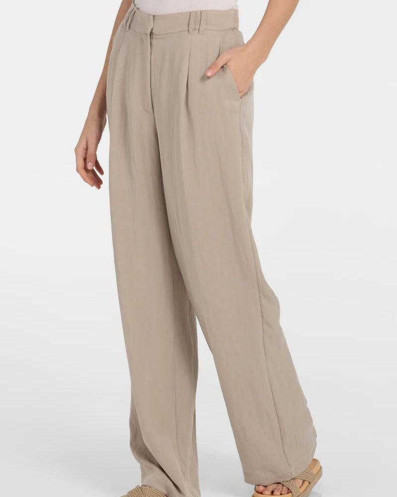 Yaya Wijde Broek 01-301253-604 - 61104 Crockery Brown