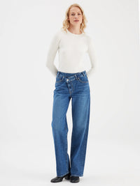 Cup of Joe Straight Leg Jeans Cora - Dark Blue