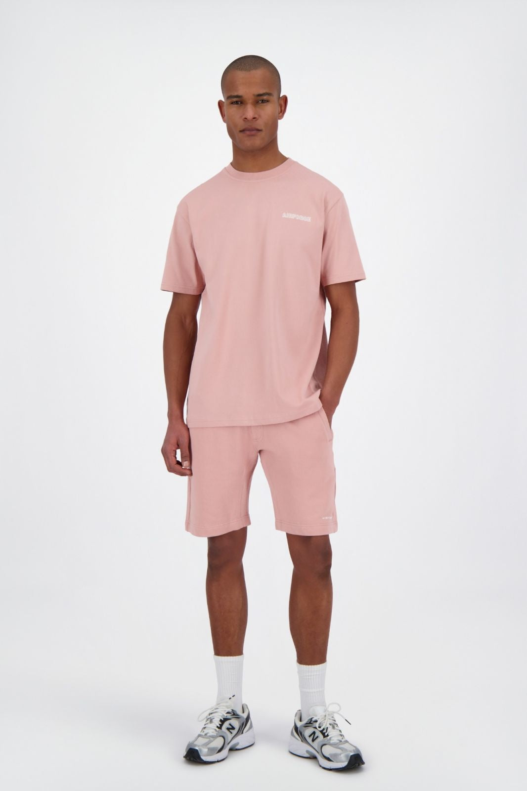 Airforce Korte broek GEM1179-SS26 - Misty Rose\White