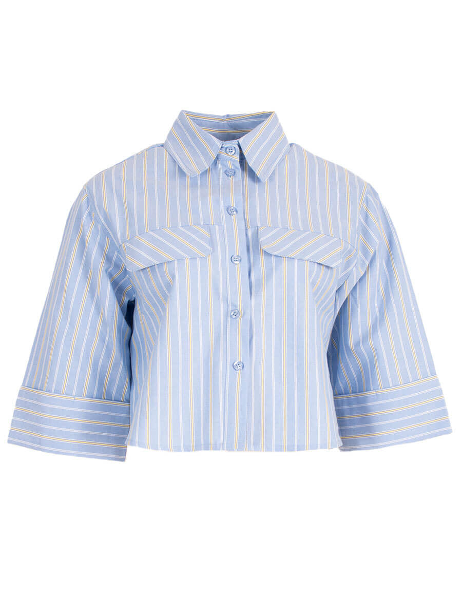 Azzurro Blouse A-93247- Blue