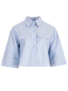 Azzurro Blouse A-93247- Blue