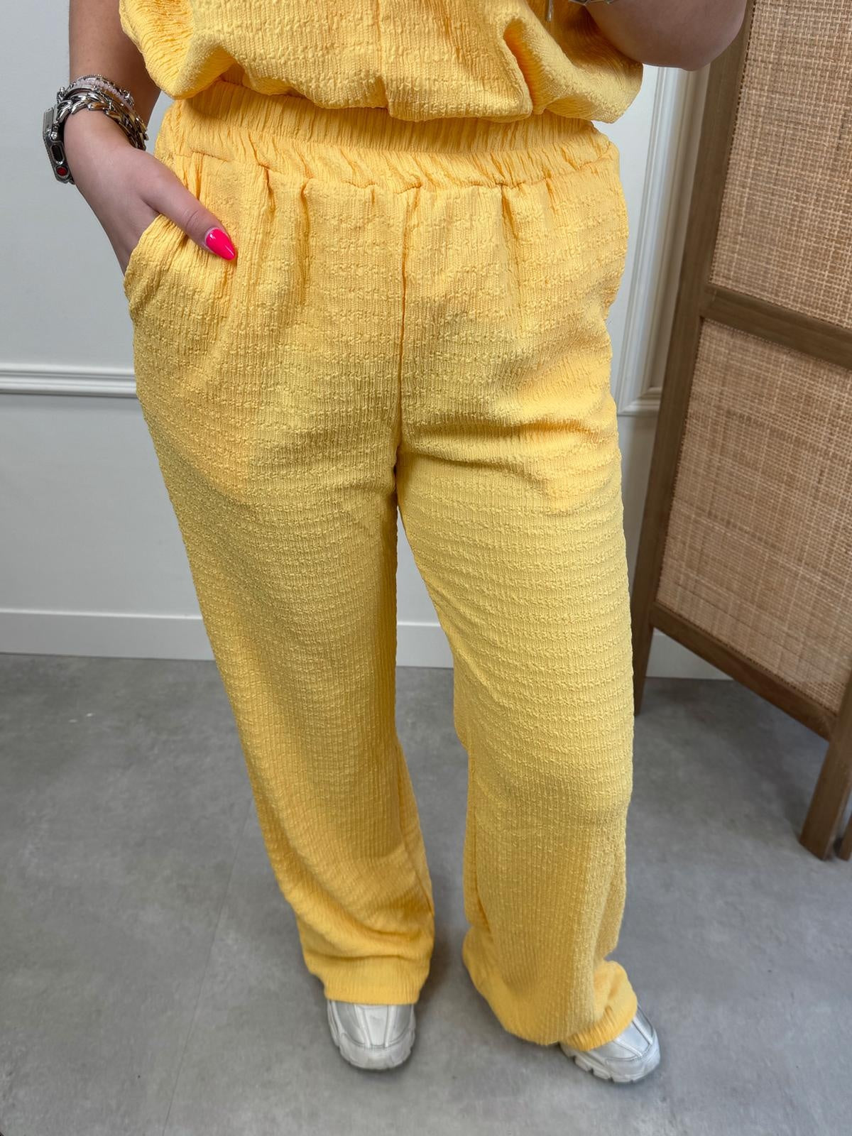 Azzurro Broek A-9615 - Geel