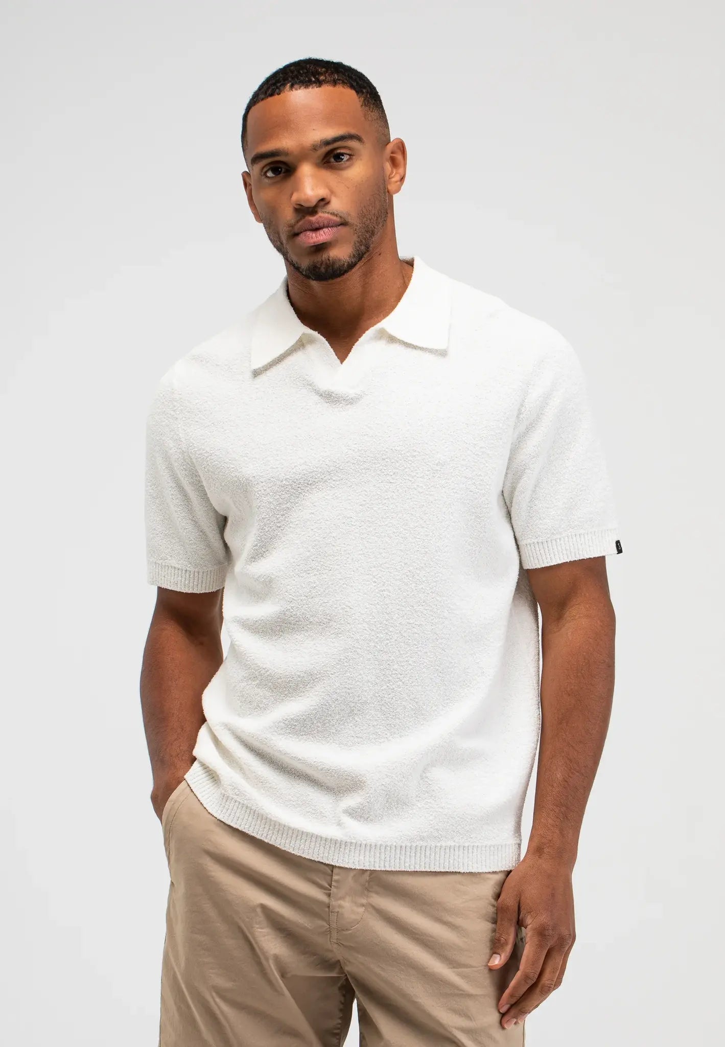 Butcher Of Blue Polo Boucle M2616003 - 112 Titan White