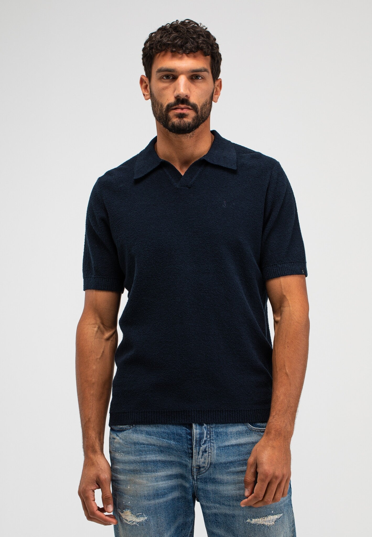 Butcher Of Blue Polo M2616003 - 890 Alaska Blue