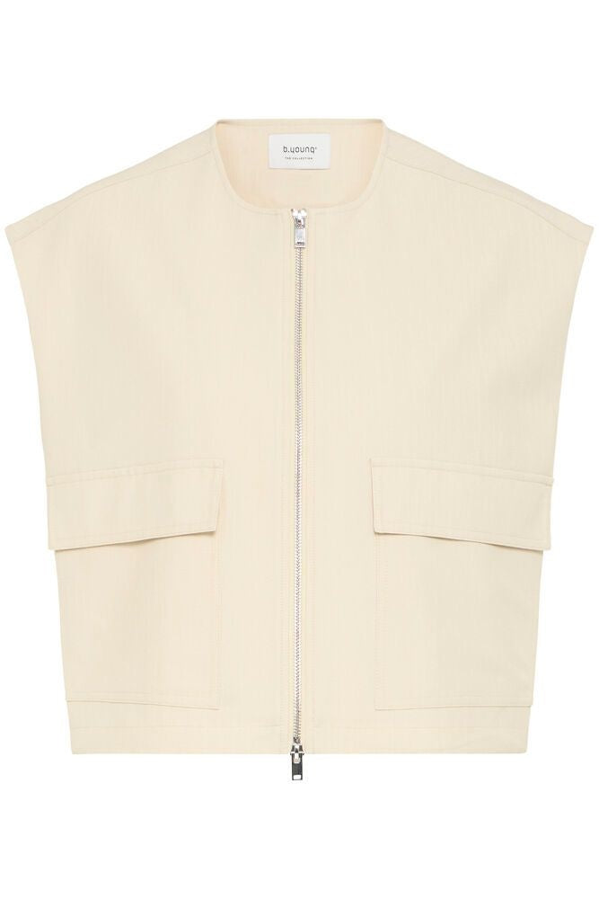 B.Young Gilet BYDANTA 20818522 - 1411071 Oyster Melange