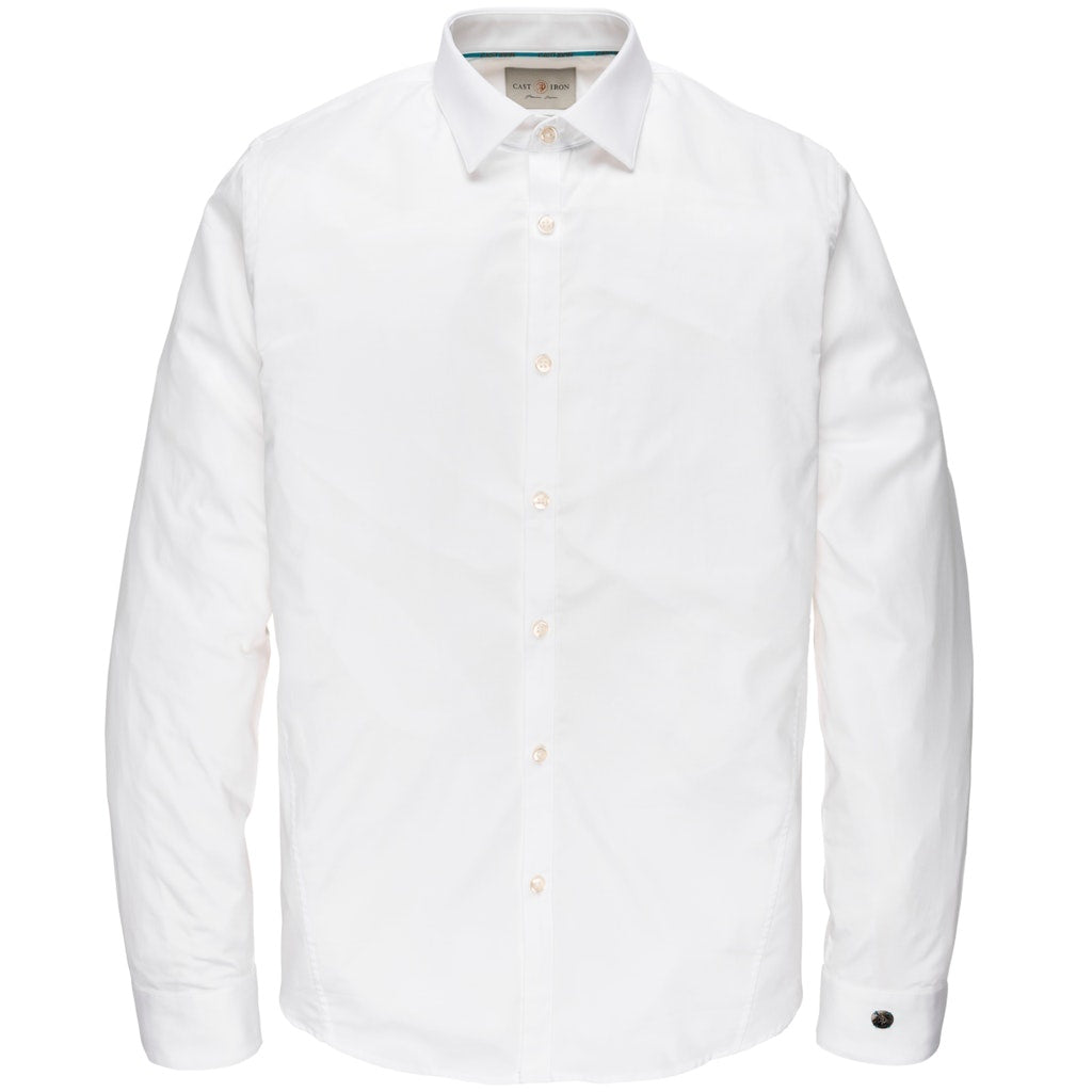 CAST IRON Overhemd Long Sleeve Shirt Cobra- Wit