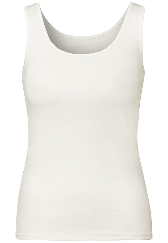 Cecil Basic Top  B322820 - Vanilla White