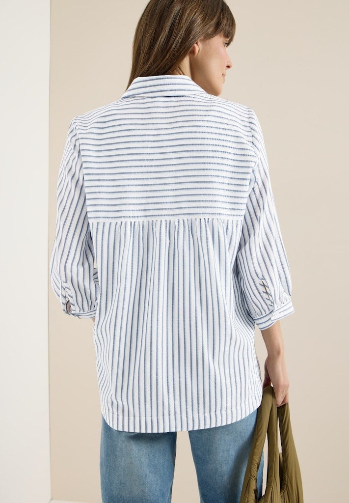 Cecil Blouse 346420 - 37473  Sporty Denim Blue