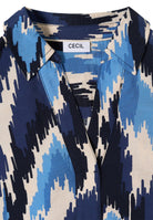 Cecil Blouse Splitneck 346358 - 37410 Cloud Blue